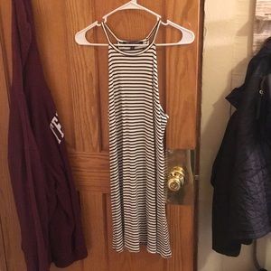 Black and white stripped dress
